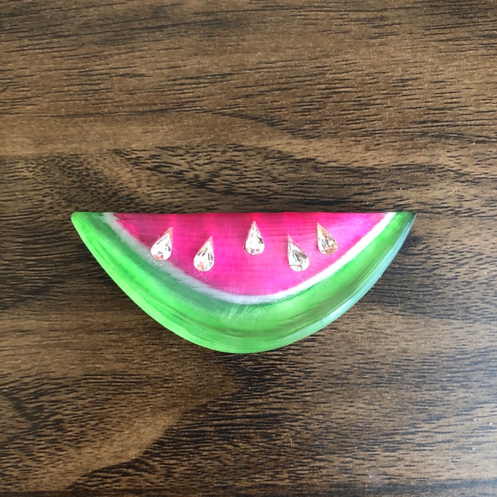 Alexis Bittar Lucite Watermelon pin